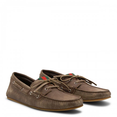 BROWN LEATHER LOAFERS