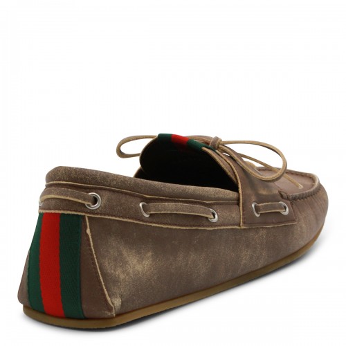 BROWN LEATHER LOAFERS