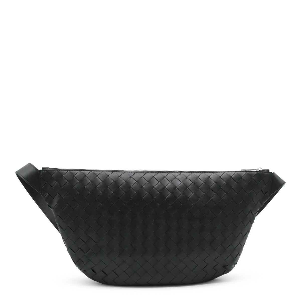 BLACK LEATHER DAY SLING BAG