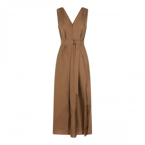BROWN COTTON DRESS