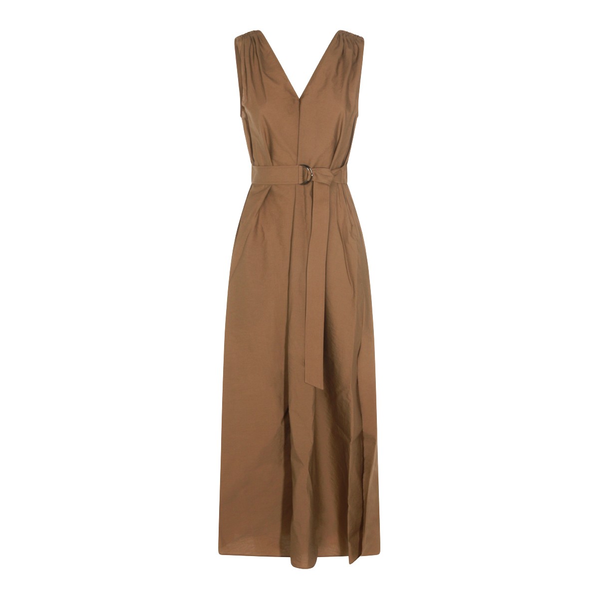 BROWN COTTON DRESS