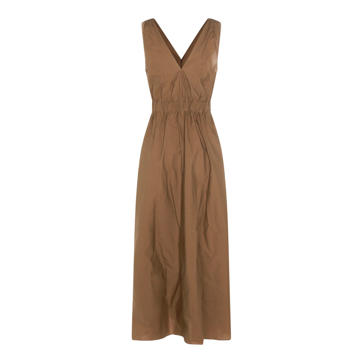 BROWN COTTON DRESS