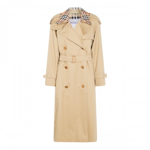 LIGHT BEIGE COTTON CASTLEFORD TRENCH COAT
