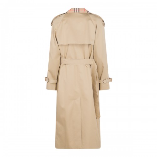 LIGHT BEIGE COTTON CASTLEFORD TRENCH COAT