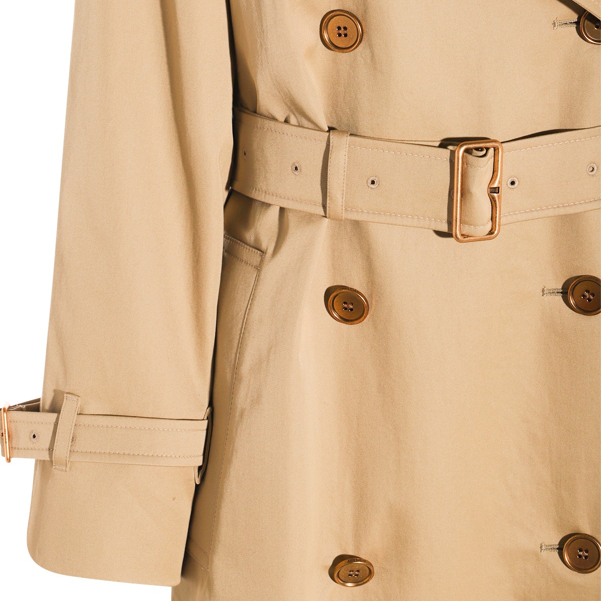 LIGHT BEIGE COTTON CASTLEFORD TRENCH...