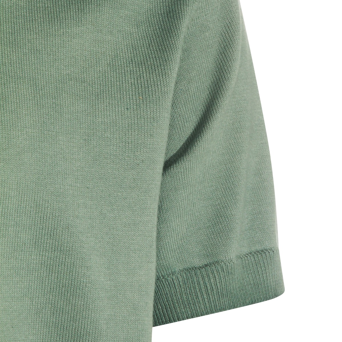 GREEN COTTON POLO SHIRT