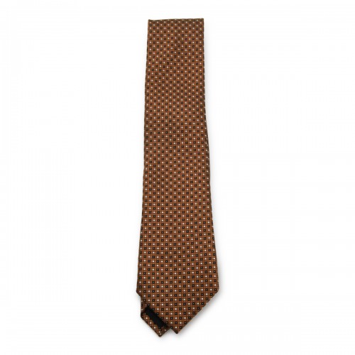 BROWN SILK TIE