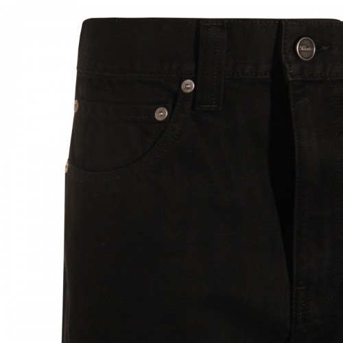 BLACK COTTON JEANS