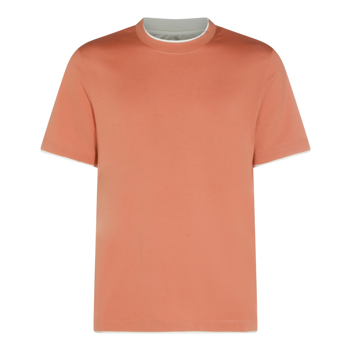 LIGHT ORANGE COTTON T-SHIRT