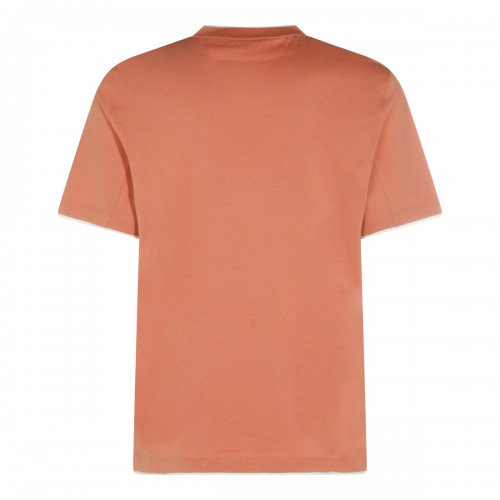 LIGHT ORANGE COTTON T-SHIRT