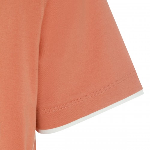 LIGHT ORANGE COTTON T-SHIRT