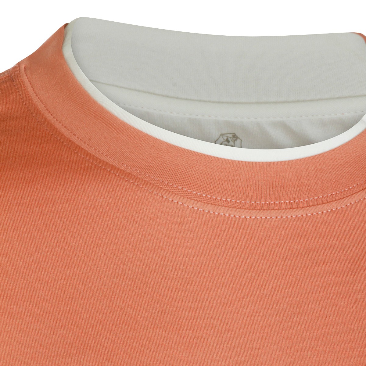 LIGHT ORANGE COTTON T-SHIRT