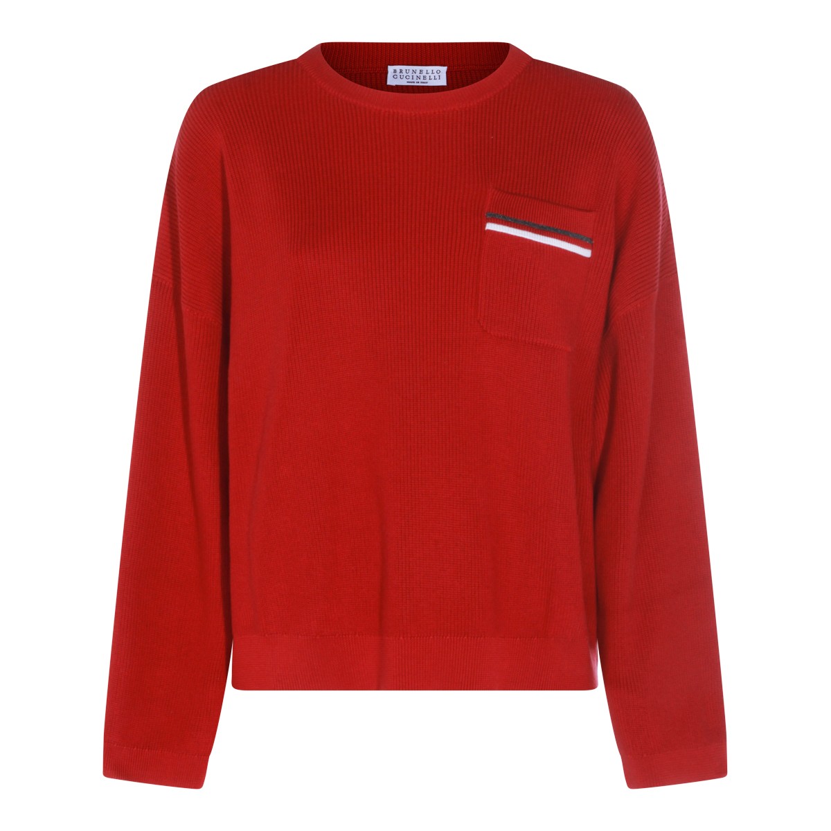 RED COTTON KNITWEAR