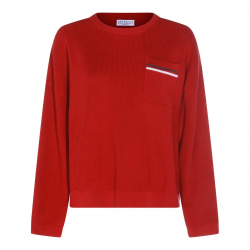 RED COTTON KNITWEAR
