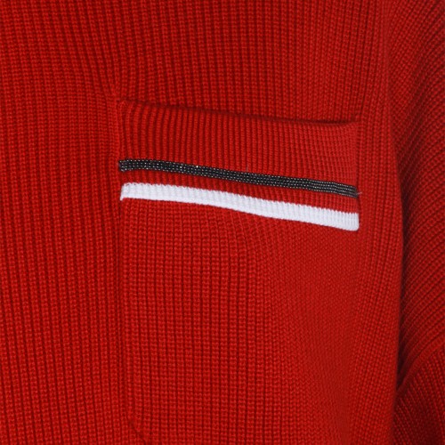 RED COTTON KNITWEAR