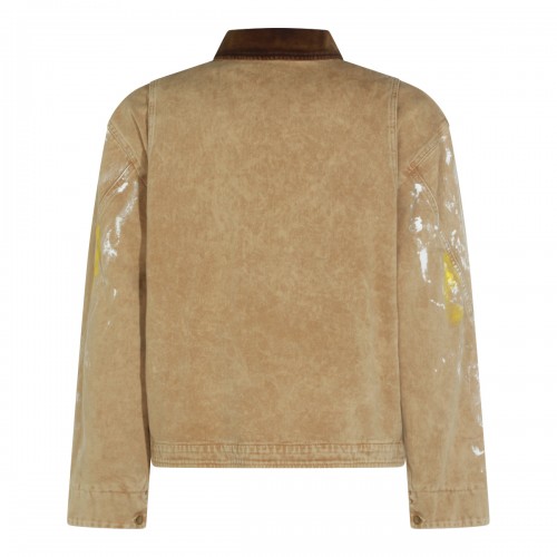 SAND LEATHER CASUAL JACKET 2