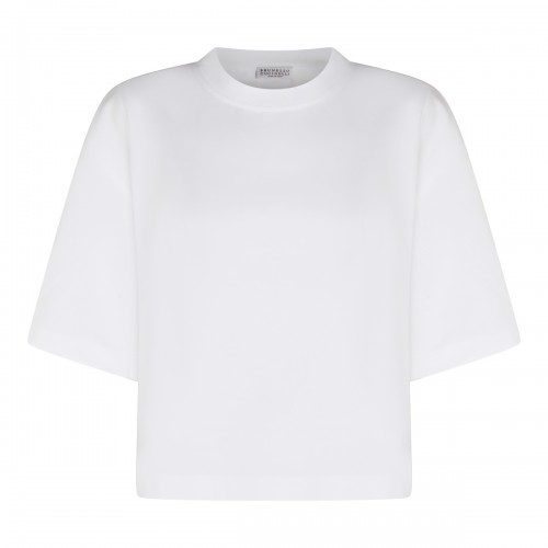 WHITE COTTON T-SHIRT
