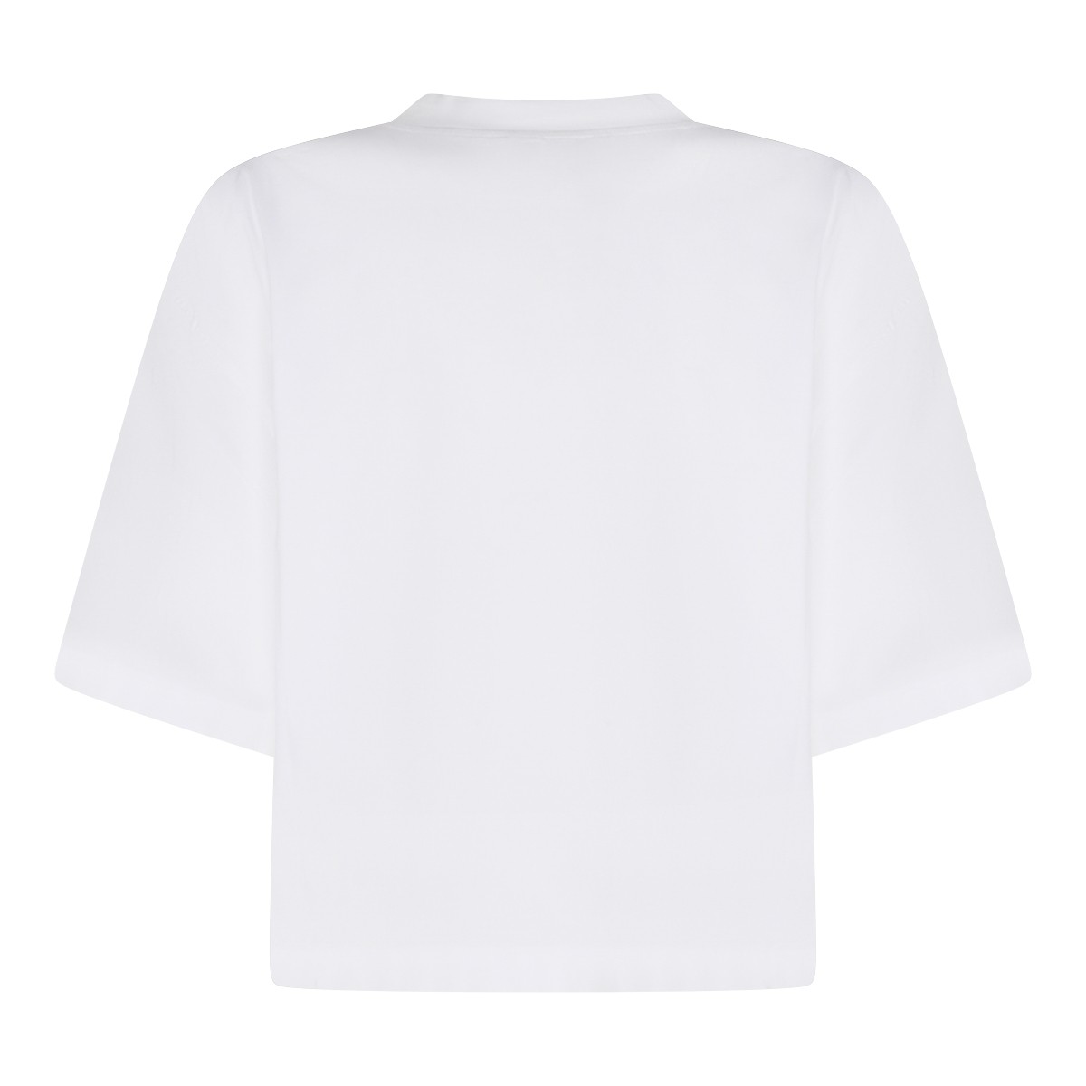 WHITE COTTON T-SHIRT
