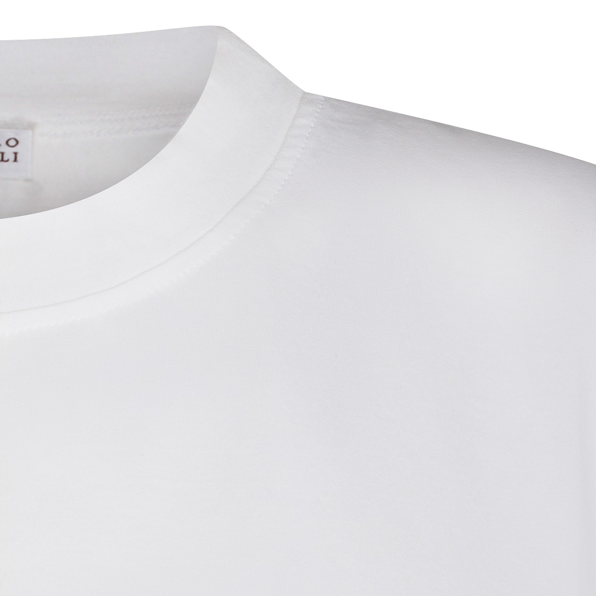 WHITE COTTON T-SHIRT