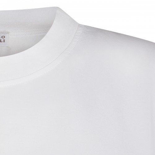 WHITE COTTON T-SHIRT