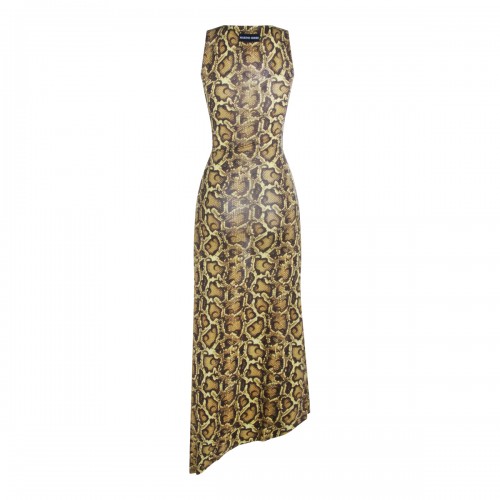 YELLOW VISCOSE DRESS