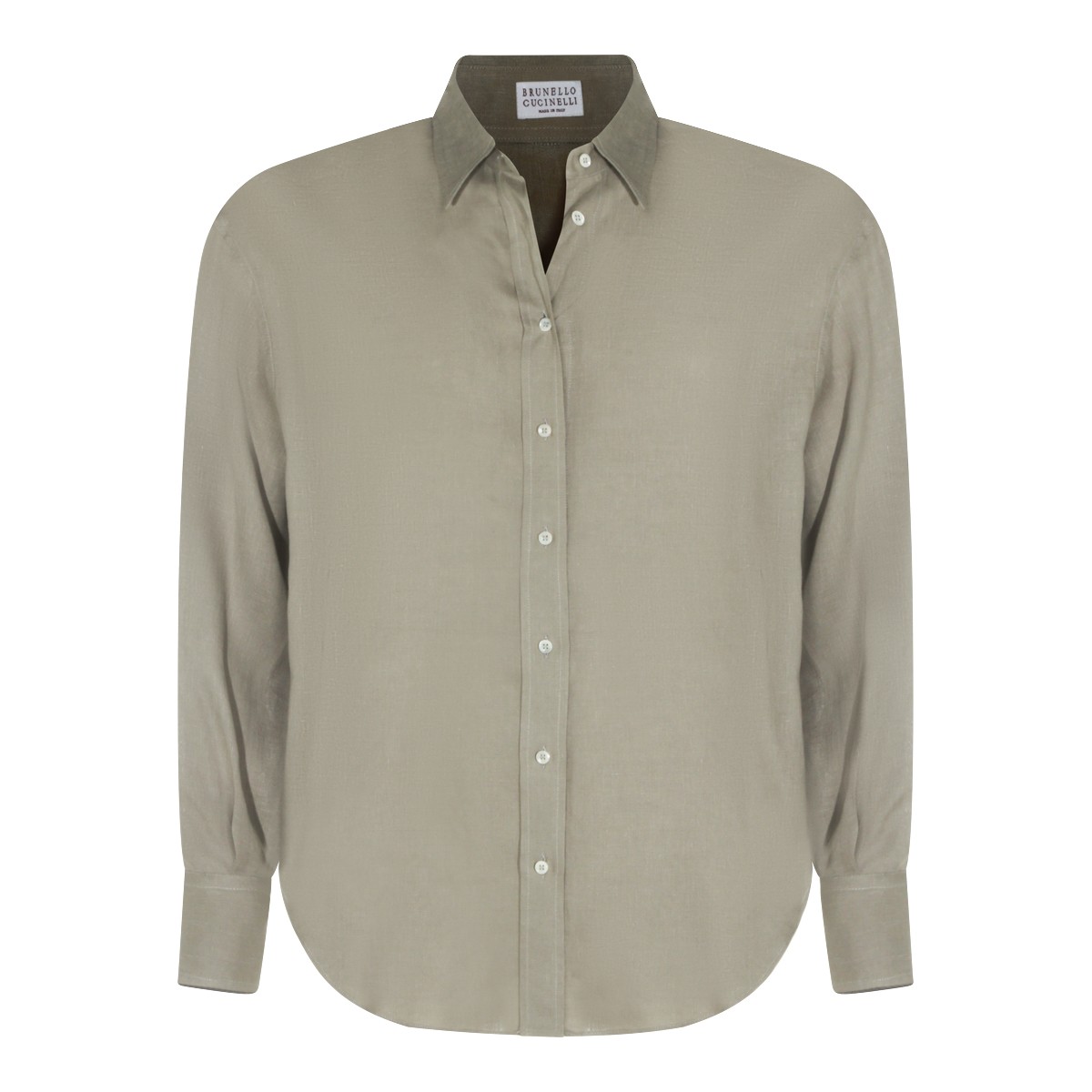 GREEN LINEN SHIRT