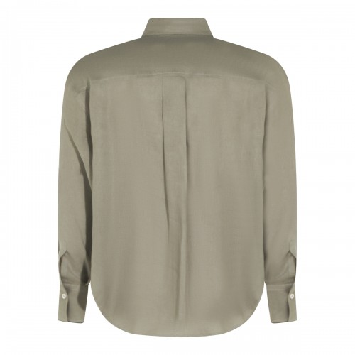 GREEN LINEN SHIRT 2