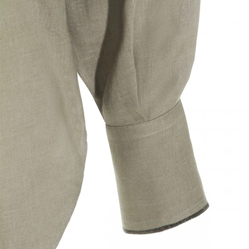 GREEN LINEN SHIRT