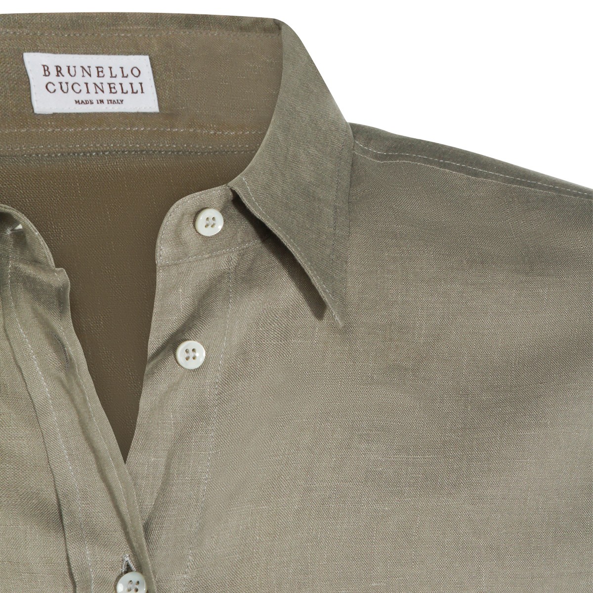 GREEN LINEN SHIRT
