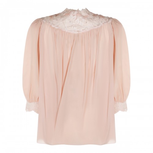 LIGHT PINK SILK TOP