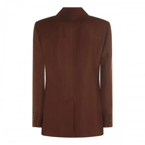 BROWN VISCOSE BLAZER