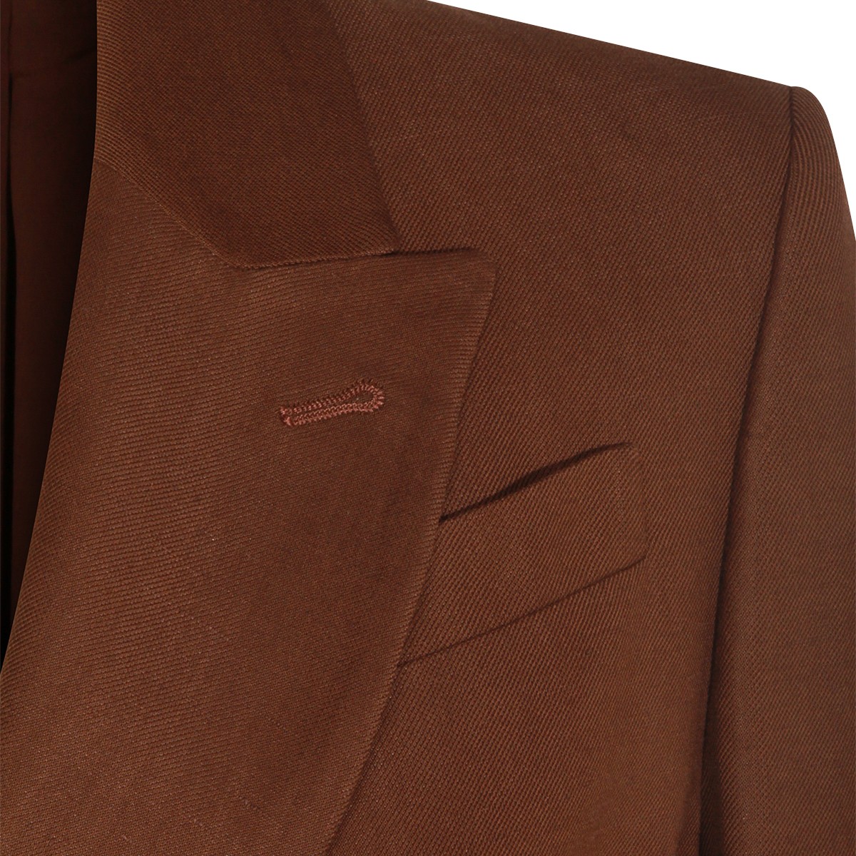 BROWN VISCOSE BLAZER