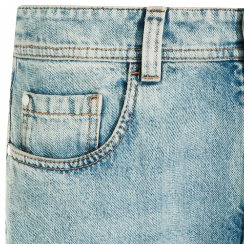 LIGHT BLUE COTTON JEANS