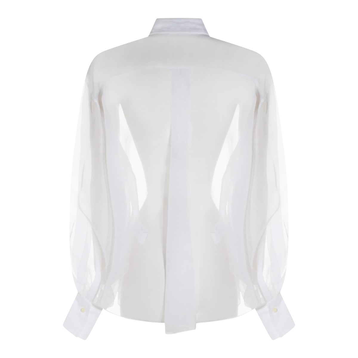 WHITE SILK SHIRT