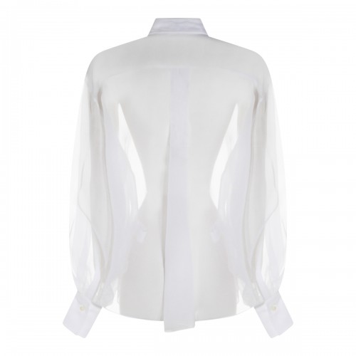 WHITE SILK SHIRT
