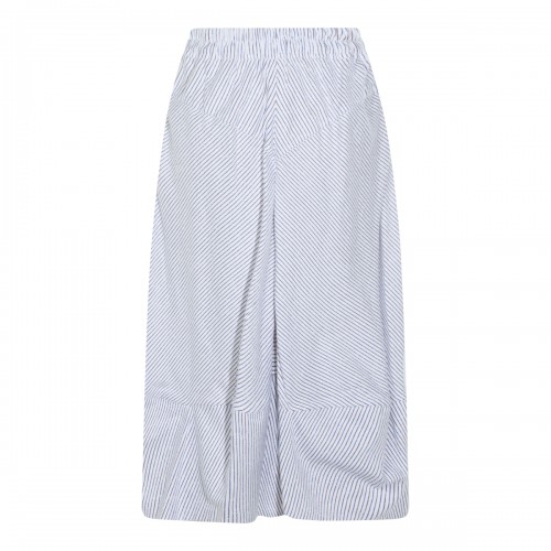 BLUE AND BROWN COTTON SKIRT