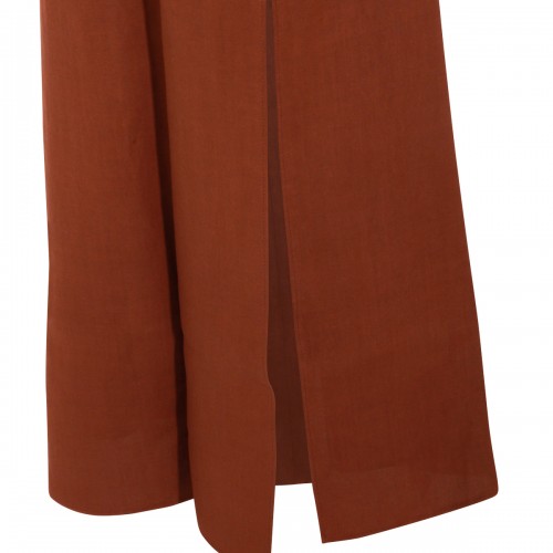BRICK VISCOSE DRESS