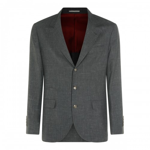 GREY WOOL BLAZER