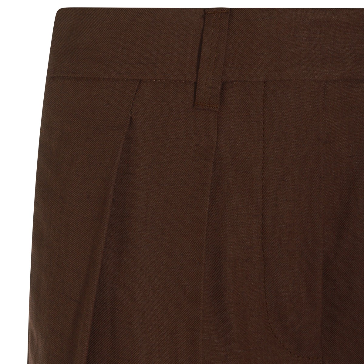 BROWN VISCOSE PANT