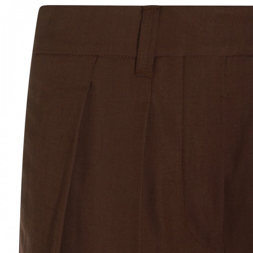 BROWN VISCOSE PANT