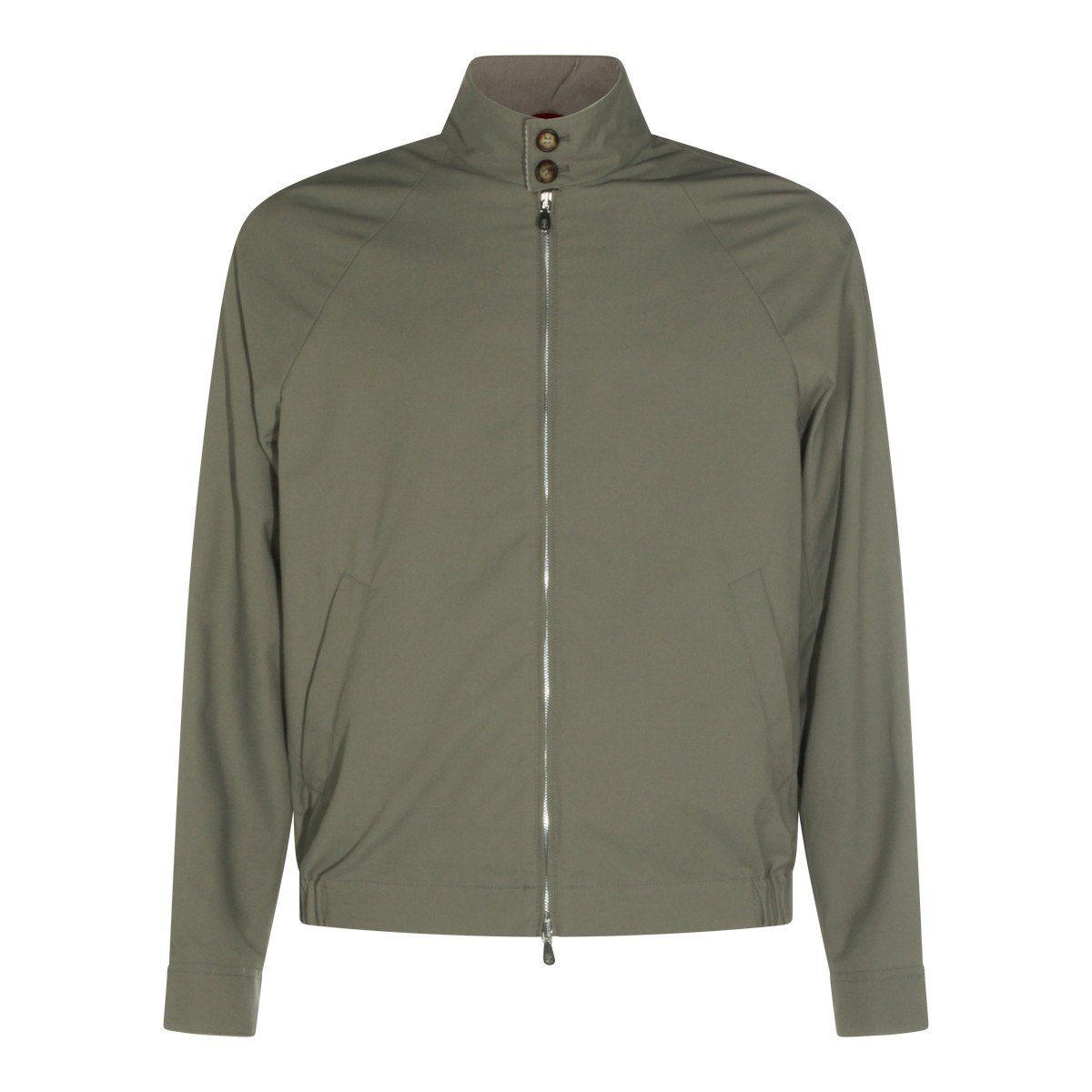 GREEN COTTON CASUAL JACKET
