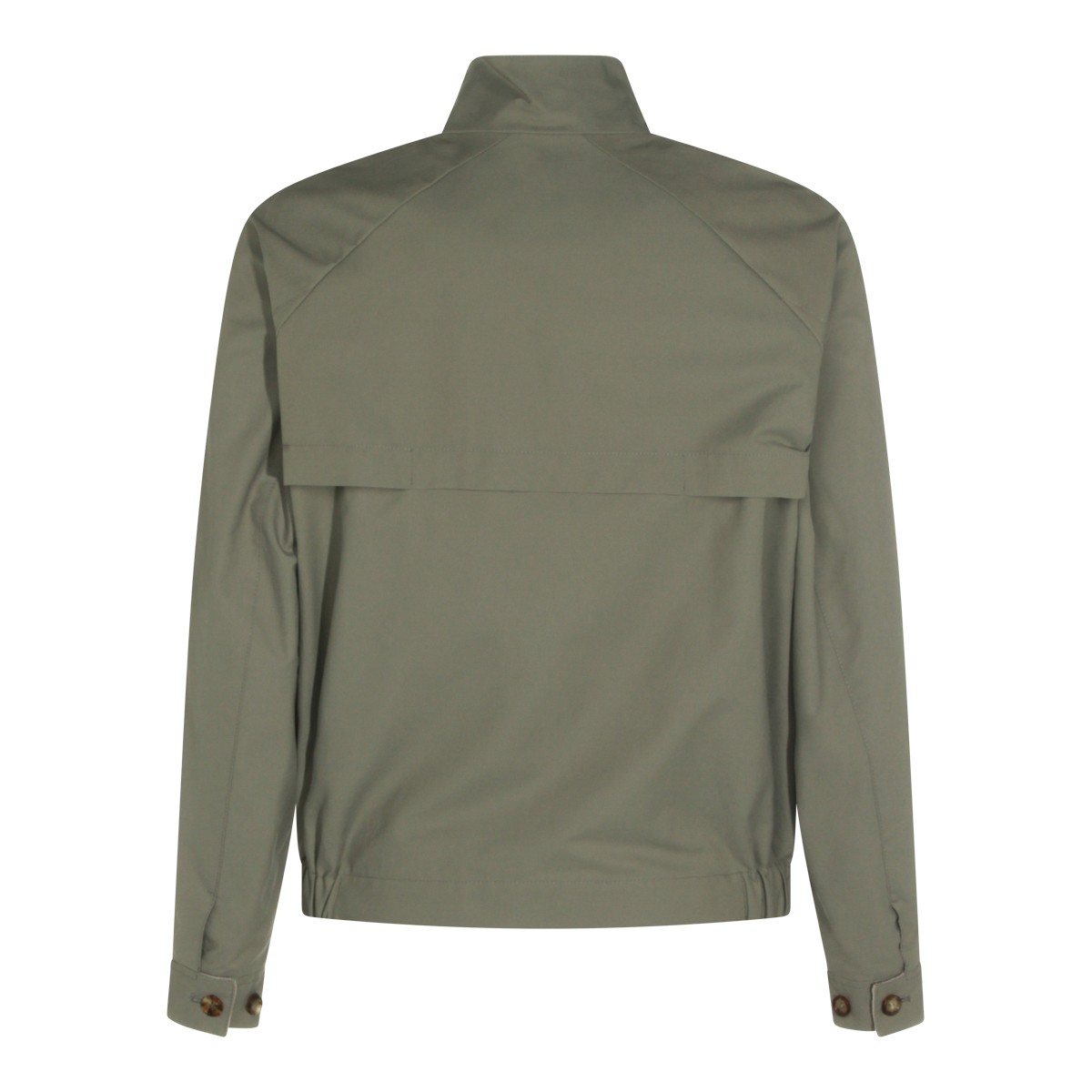 GREEN COTTON CASUAL JACKET