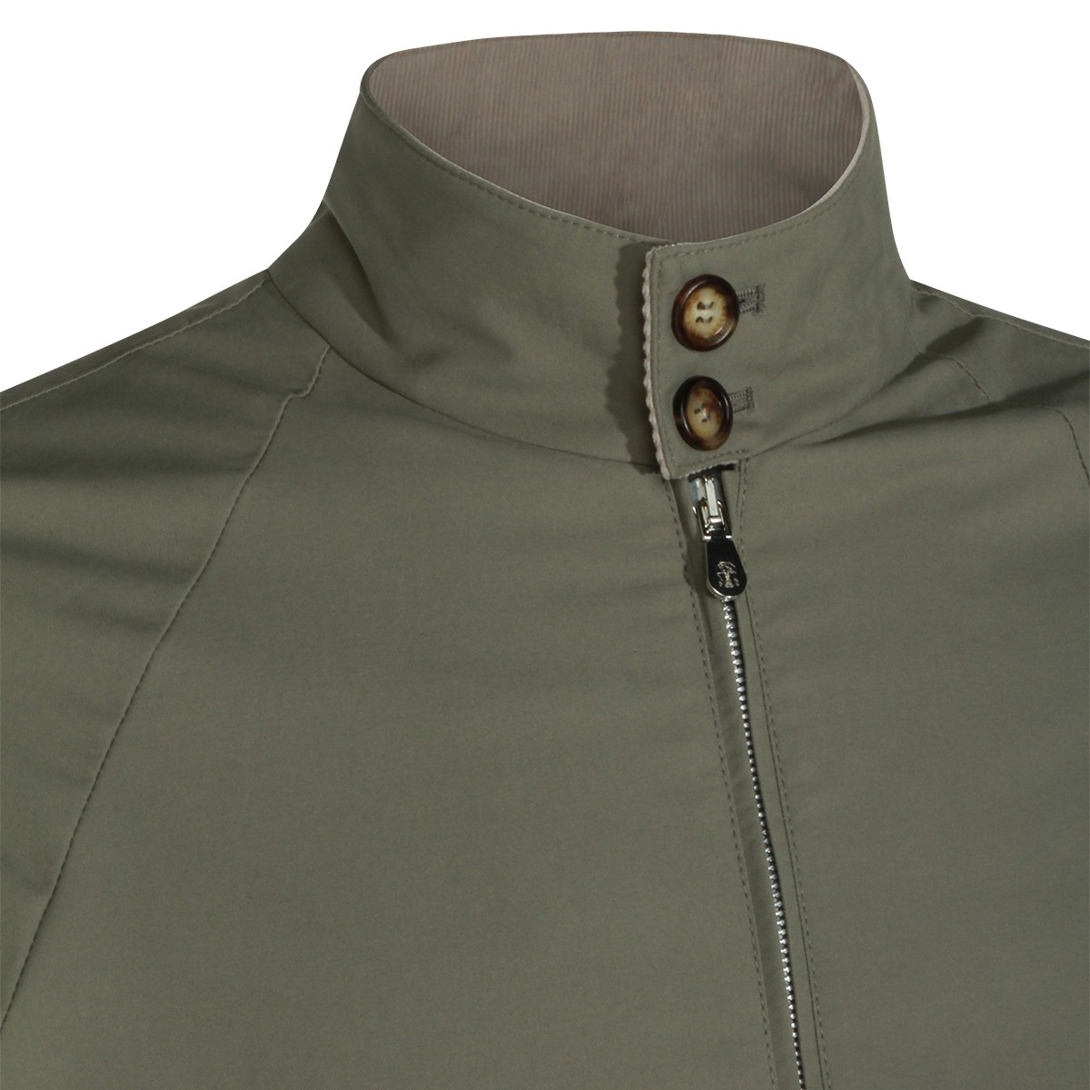 GREEN COTTON CASUAL JACKET