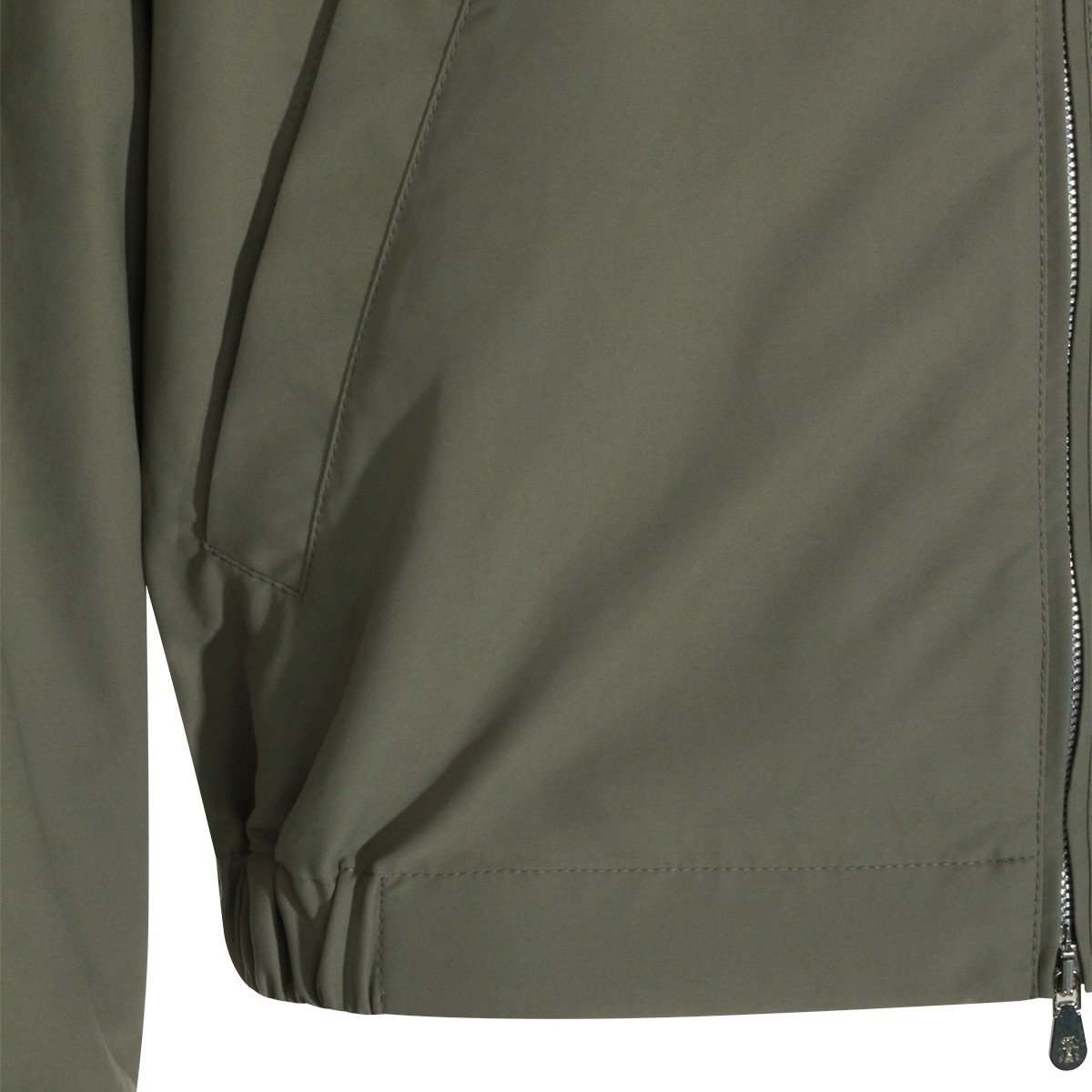 GREEN COTTON CASUAL JACKET