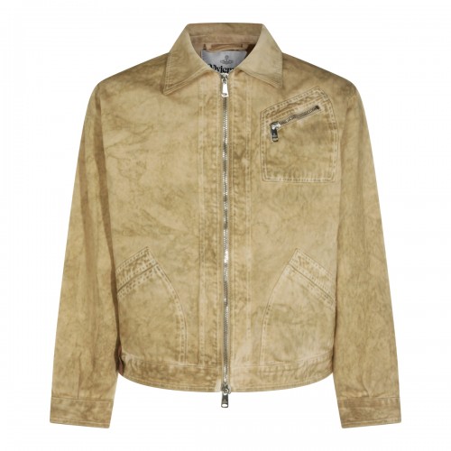 GREEN COTTON CASUAL JACKET