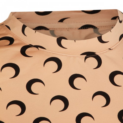 NUDE AND BLACK T-SHIRT