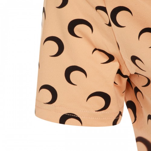 NUDE AND BLACK T-SHIRT