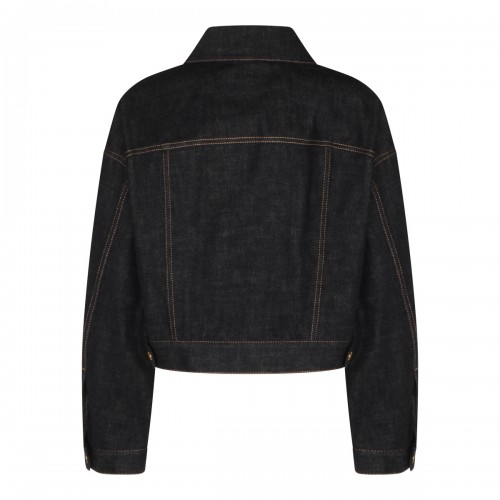 DARK BLUE COTTON DENIM JACKET