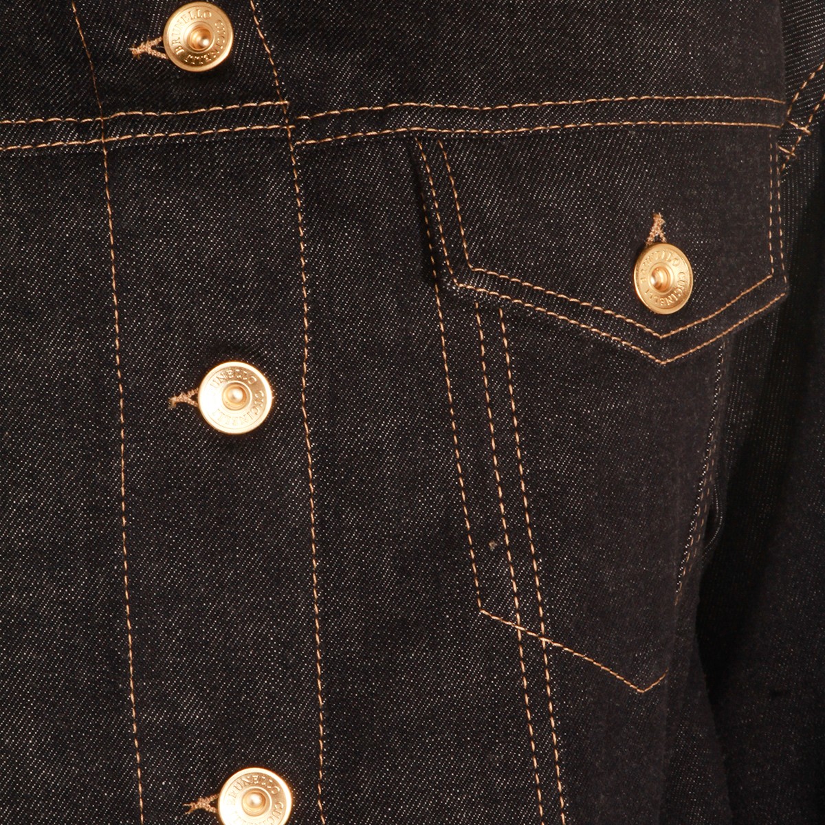 DARK BLUE COTTON DENIM JACKET