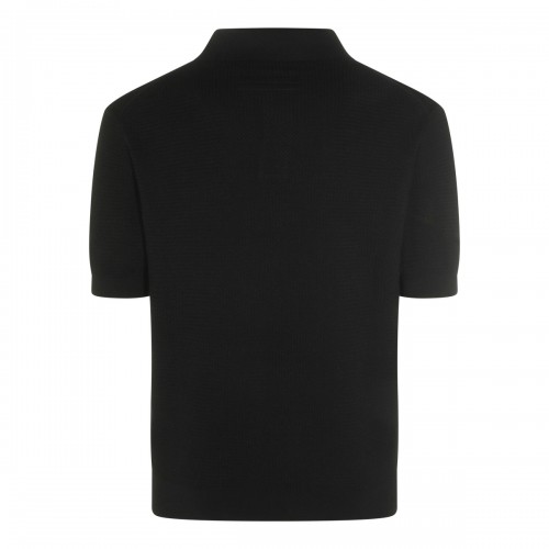 BLACK COTTON POLO SHIRT 2
